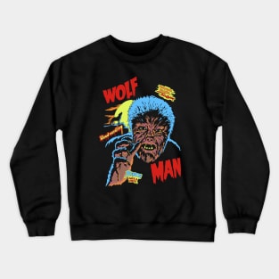 wolf man vintage movie Crewneck Sweatshirt